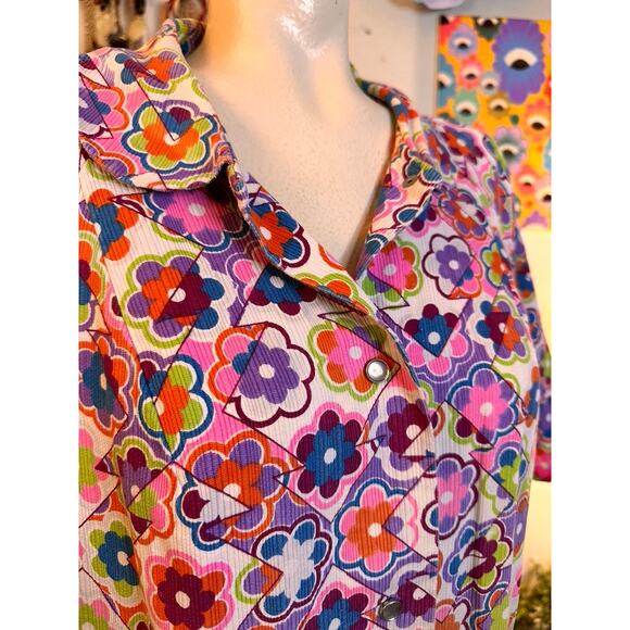 VIntage Floral house dress - Picture 3 of 5